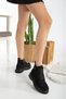 Women's 002 Stoned Orthopedic Sole Lace-Up and Zippered Women's Combat Boots & Bootie - 2