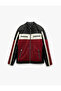 Mandarin Collar Long Sleeve Zippered Leather Jacket - 3