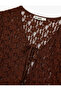 Long Sleeve V-Neck Lace Cardigan with Tie Detail - 5