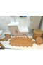 4 Piece Jute Rope Bathroom Set – Doormat, Rug, Laundry Basket, Dowry Set