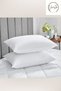 2 Pieces 50X70 cm White Zippered Pillowcases - 100% Cotton, Easy to Wash - 2