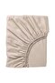 NATTJASMIN Fitted sheet, light beige, 180 x 200 cm