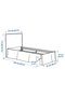 TÄRNKULLEN Cover bed frame, Vissle beige, 90 x 200 cm - 7
