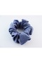 Satin Fabric Rubber Buckle Bagel Buckle - Steel Blue - 2