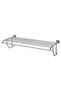 BROFJÄRDEN Wall shelf with towel rail, chrome effect, 75 x 29 cm