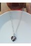 Stainless Steel Stylish and Classy Heart Pendant with Sheet Metal Detailing and Zircon Stone Y Letter Necklace