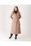 Buttoned Women's Trench Coat