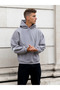 Unisex Women Men Blakey Wool Printed Custom Design 3-Thread Hooded Sweatshirt Hoodie - 4