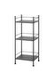 FRÖSJÖN Shelving unit, black, 40 x 96 cm