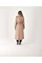 Buttoned Women's Trench Coat - 3