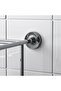 BROFJÄRDEN Wall shelf with towel rail, chrome effect, 75 x 29 cm - 2