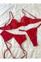 Emilly Red Underwire 3-Piece Bra Set - 7