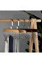 Wooden Belt, Scarf, Tie Hanger with 8 Hooks - Accessory Organizer, Multifunctional Hanger 2 Pieces - 4