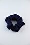 مشبك مطاطي من القماش الناعم - أزرق داكن