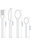 2025 24-piece cutlery set, black - 6