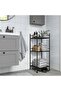 FRÖSJÖN Shelving unit, black, 40 x 96 cm - 2