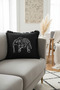 Bohemian Indian Elephant Fringed Pillowcase - Black Ethnic Modern White Tassel Throw Pillow Cover - 5