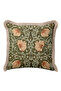 Luxury Victorian Floral Fringed Pillowcase-Nature Nostalgic Green Beige Tassel Throw Pillow Cover - 5