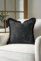 Baroque Motif Luxurious Fringed Pillowcase-Elegant Black Gray Classic Luxury Modern Tufted Throw Pillow Cover - 5