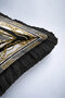 Luxury Chain Motif Fringed Pillowcase - Avant-Garde Black Gold Color Tassel Throw Pillow Cover - 7
