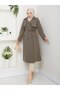 Women's Belted and Zipper Detailed Trench Coat - 5