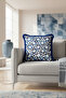 Iconic Geometric Motif Fringed Pillowcase - Mediterranean Theme Navy Blue Tassel Throw Pillow Cover - 4
