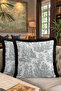 French Country Elegant Fringed Pillowcase-Romantic Pastoral Rustic Black Tassel Throw Pillow Cover - 8