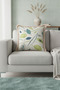 Natural Leaf Motif Luxury Fringed Pillowcase-Chic Green Blue Nordic Beige Tufted Throw Pillow Cover