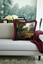 Avangard Asil Av Party Luxury Fringed Pillowcase-Horse Aristocratic Patterned Tassel Throw Pillow Cover - 5