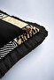 Safari Patchwork Fringed Pillowcase-Luxury African Bohemian Black Gold Colorful Tassels Throw Pillow Cover - 7