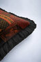 Medieval Palace Elegance Fringed Pillowcase - Royal Gothic Retro Black Tassel Throw Pillow Cover - 7