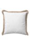 Elegant Luxury Fringed Pillowcase - Minimalist Modern Beige Edged Tufted Throw Pillow Cover - 5