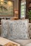 Baroque-Inspired Fringed Pillowcase-Silver Cream Classic Living Room Cream Color Tassel Throw Pillow Cover - 8