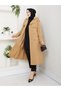 Women's Belted and Zipper Detailed Trench Coat - 8