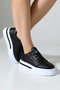 Women's Black Glitter Detail Daily Sneakers Shoes - Stylish High Platform - With Color Options - 2