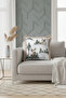Winter Scenery Fringed Pillowcase - Christmas Rustic Gray Beige Tassel Throw Pillow Cover - 4