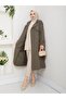Women's Belted and Zipper Detailed Trench Coat - 8