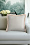 Geometric Elegant Luxury Fringed Pillowcase-Cream Beige Modern Gold Color Tassels Throw Pillow Cover - 5