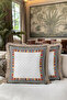 Colorful Geometric Luxury Fringed Pillowcase - Monochrome Modern Gold Color Tassel Throw Pillow Cover - 6