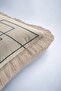 Geometric Modern Luxury Fringed Pillowcase-Corner Line Beige Nordic Blue Tufted Throw Pillow Cover - 7