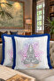 Mandala Meditation Fringed Pillowcase - Peace Coolness Bohemian Blue Tassel Throw Pillow Cover - 8