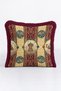 Palace Motif Classic Luxury Fringed Pillowcase-Autentic Cyan Burgundy Tassel Throw Pillow Cover - 3