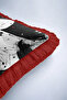 Artistic Portrait Fringed Pillowcase - Stylish Monochrome Modern Red Tassel Throw Pillow Cover - 7