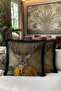 Avant-Garde Deer Fringed Pillowcase - Classic Bohemian Yellow Black Tassel Throw Pillow Cover - 6