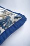 Luxury Botanical Fringed Pillowcase - Mediterranean Garden Country Blue Cream Tufted Throw Pillow Cover - 7