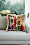 Ottoman Carpet Traders Fringed Pillowcase - Oriental Themed Ethnic Cream Tassel Throw Pillow Cover
