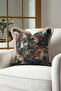 Wild Jungle Chic Fringed Pillowcase-Tropical Bohemian Green Beige Tassel Throw Pillow Cover