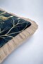 Emerald Peacock Luxury Fringed Pillowcase-Night Blue Gold Color Bohemian Tassel Throw Pillow Cover - 7