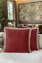 Elegant Burgundy Fringed Pillowcase - Nordic Rustic Beige Luxury Tufted Throw Pillow Cover - 6