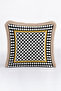 Modern Mosaic Fringe Pillowcase - Geometric Black and White Mosaic Tufted Throw Pillow Cover